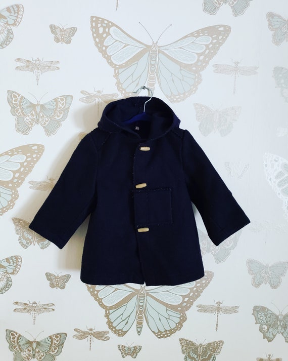 Vintage Adorable 1950s Dark Navy Blue Jacket Coat