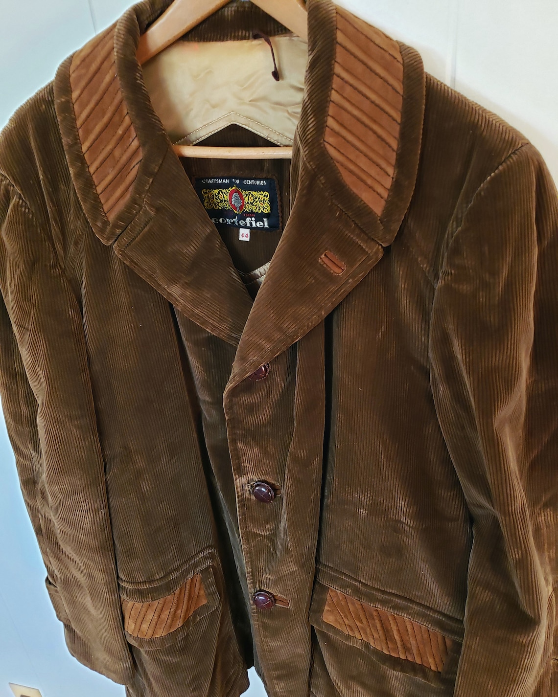 Vintage 1970s Hippie Velvet and Corduroy Brown Jacket Coat | Etsy