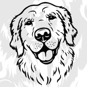 Custom Pet Portrait SVG: Laser Cut Dog Vector Design (Digital File)