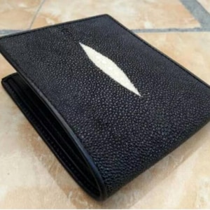 Cartera Stingray, cartera plegable, cartera para hombre, cartera de lujo, cartera única