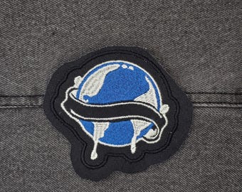 Liquicity Embroidered Patch, Liquid Drum and Bass Logo