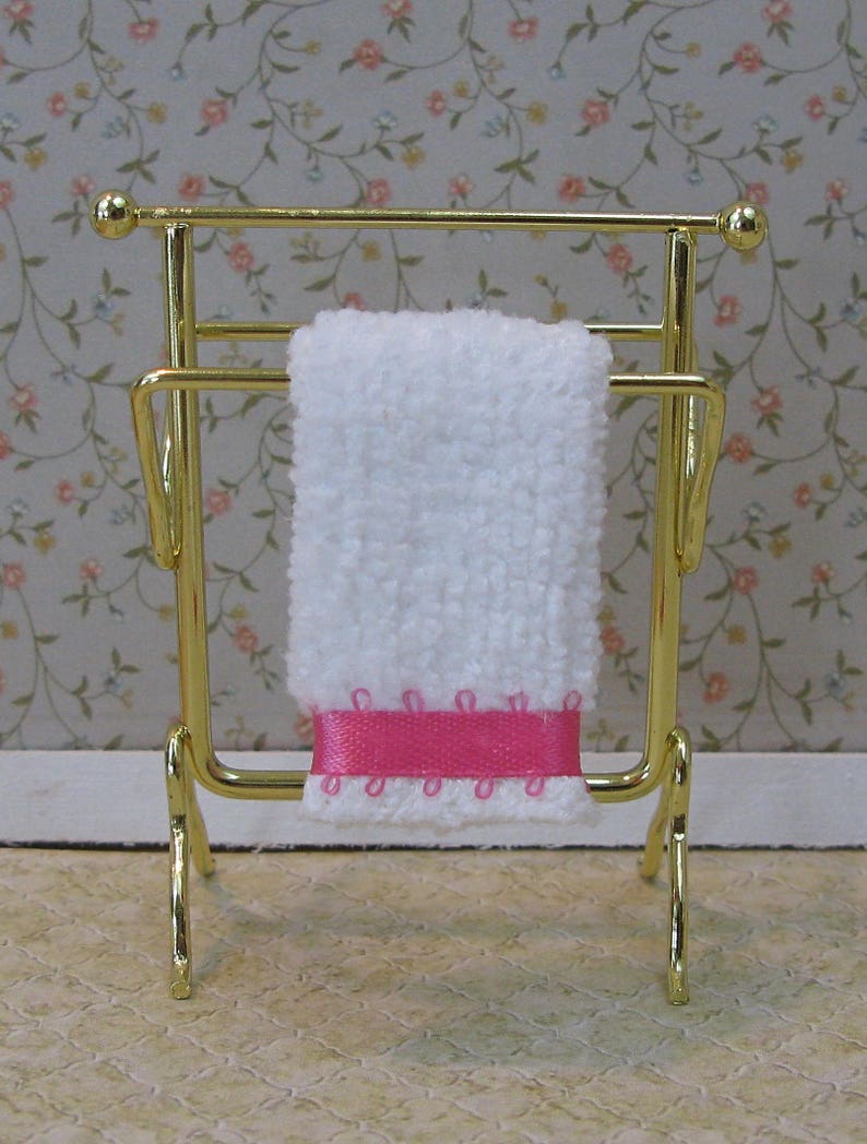 Miniature Bath Towel / Dollhouse Bathroom Towel / Dollhouse Etsy