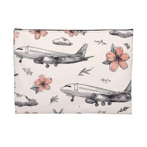 Drawn Plane Accessory Pouch - Travel Organizer