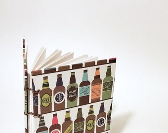 beer journal - beer tasting notebook - beer log - gift for dad - beer tasting notes - gift for beer lover - drinking gift - journal for men