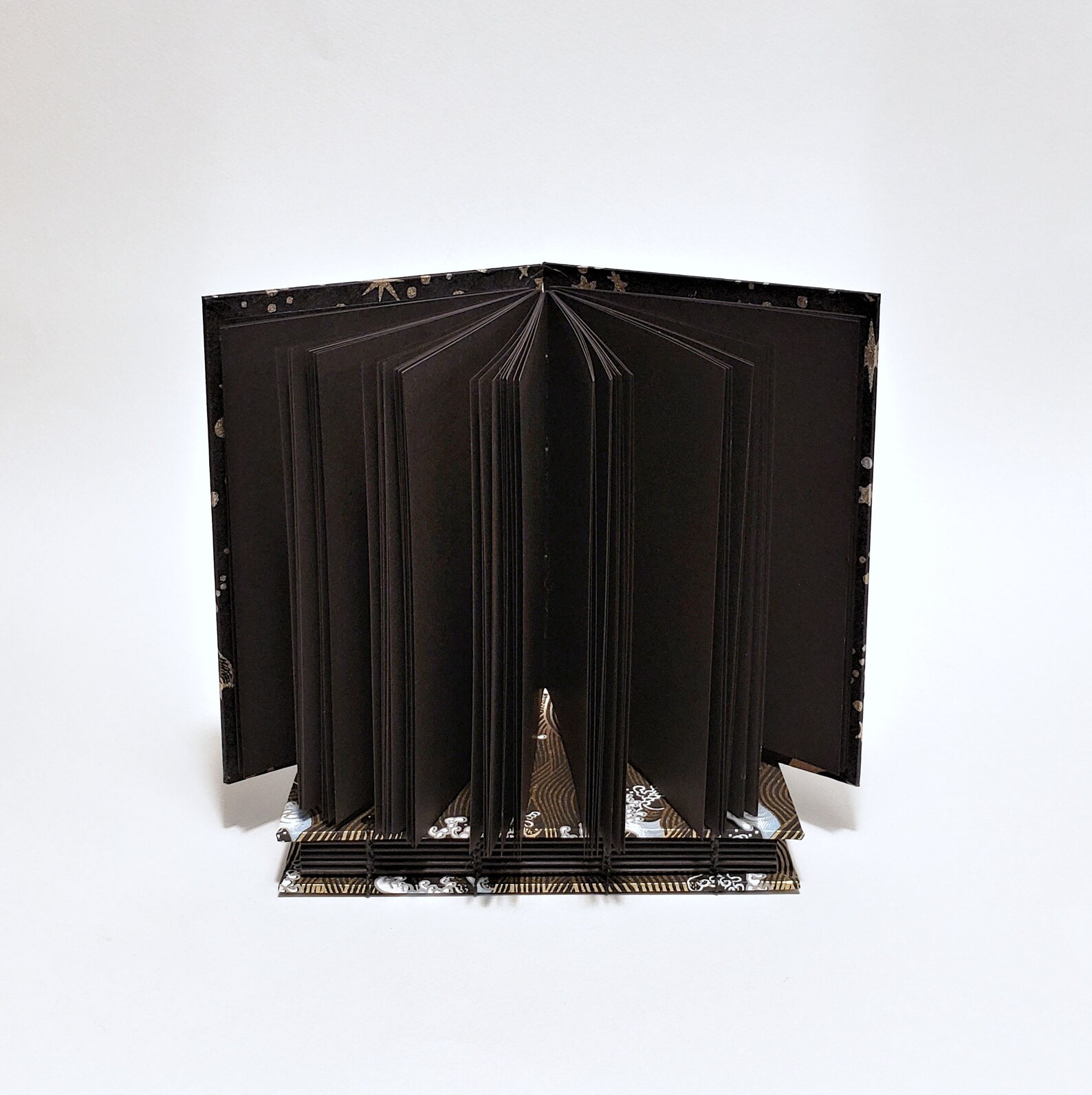 Black Page Journal Black Page Notebook Black Page Sketchbook Gift