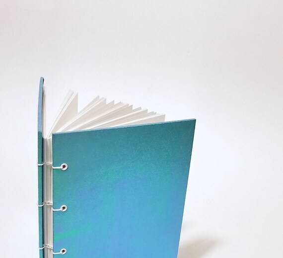 Blue Holographic Journal Blue Iridescent Notebook Hologram