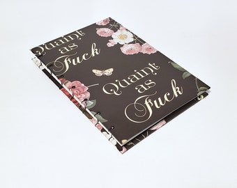 quaint as fuck journal - feminist notebook - cuss word sketchbook - sassy journal - crude journal - adult notebook - profanity sketchbook