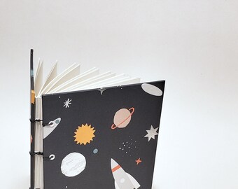 outer space journal - planets journal - celestial journal - lunar journal - celestial gift - cosmos notebook - astronomy journal - star book