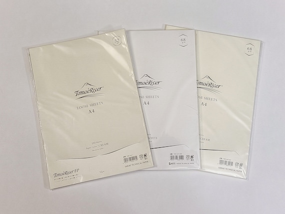 Tomoe River pages UPGRADE fountain pen journal Tomoe River notebook  blank page sketchbook 52 gsm 68 gsm fountain pen notebook