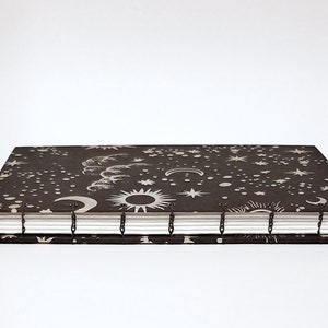 Sun and Moon Journal - Black Journal - Celestial Journal - Lunar ...