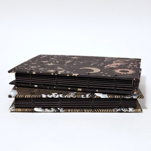 Black Page Journal Black Page Notebook Black Page Sketchbook Gift