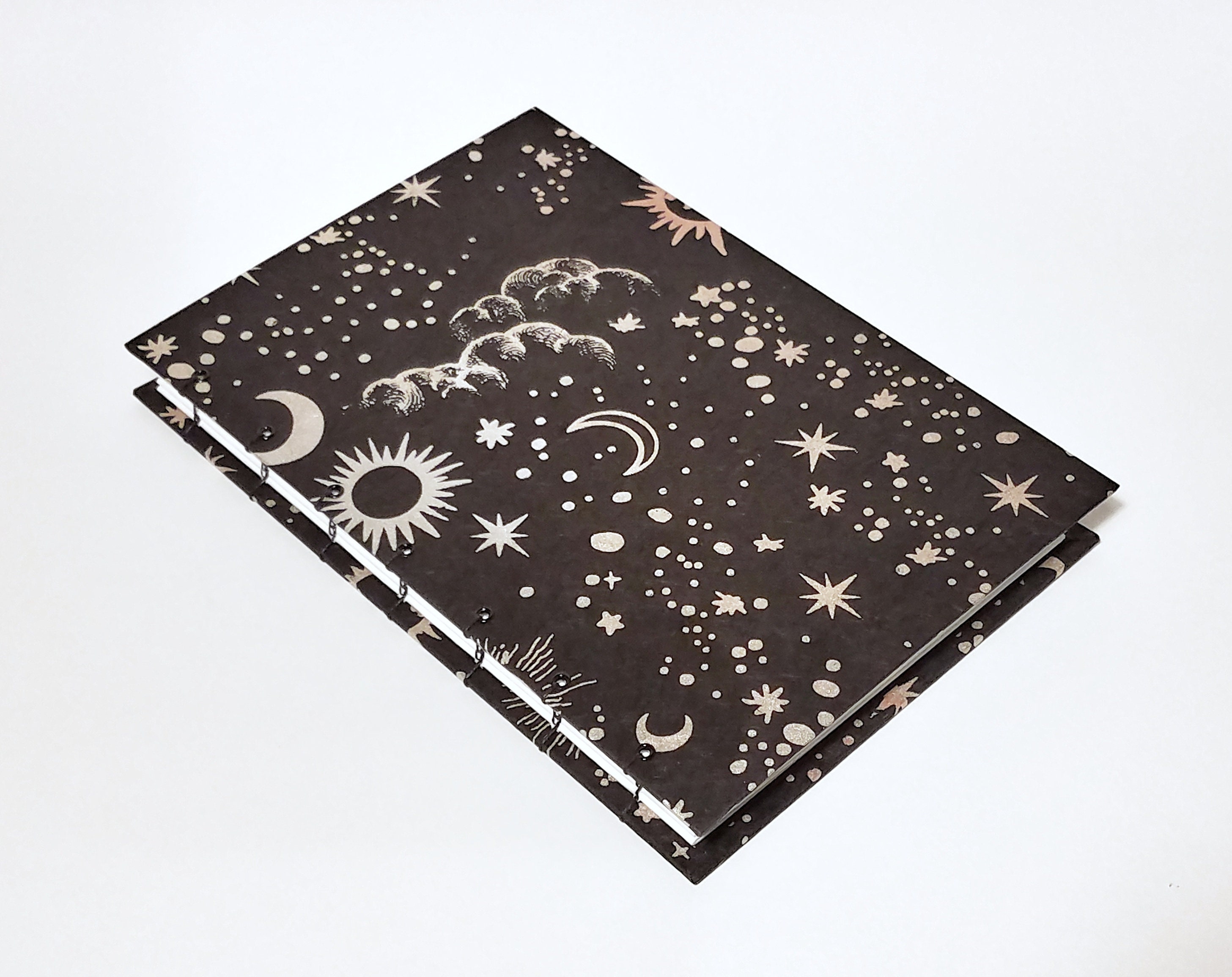 Sun and Moon Journal - Black Journal - Celestial Journal - Lunar ...