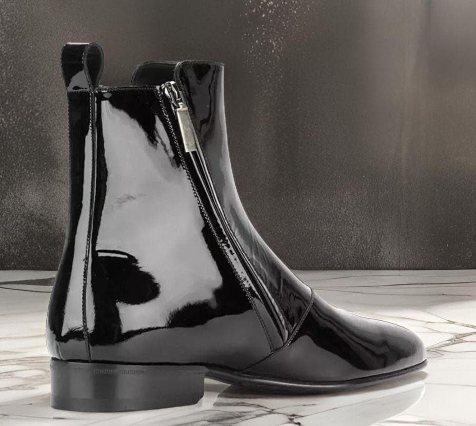 【archive】Patent Leather side zip boots archive】Patent Leather side zip boots archive】Patent Leather