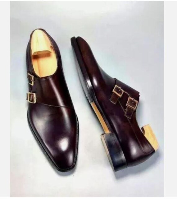 burgundy monk strap dress shoes Kiton Burgundy Double Buckle Monk Strap  Top Shelf Apparel