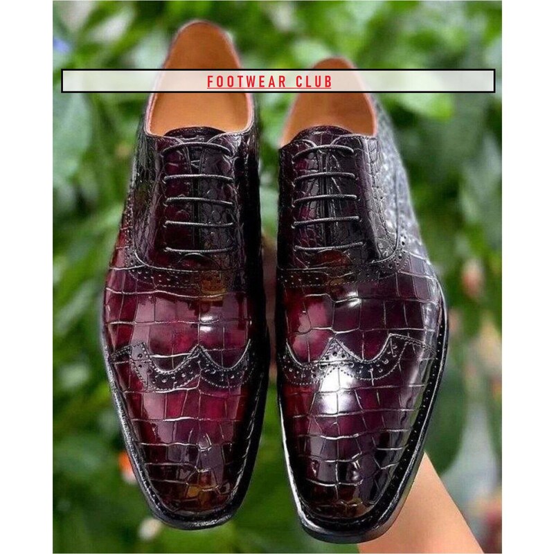 Men Oxford Dress Shoes MDS-Crocodile-IH main image 1