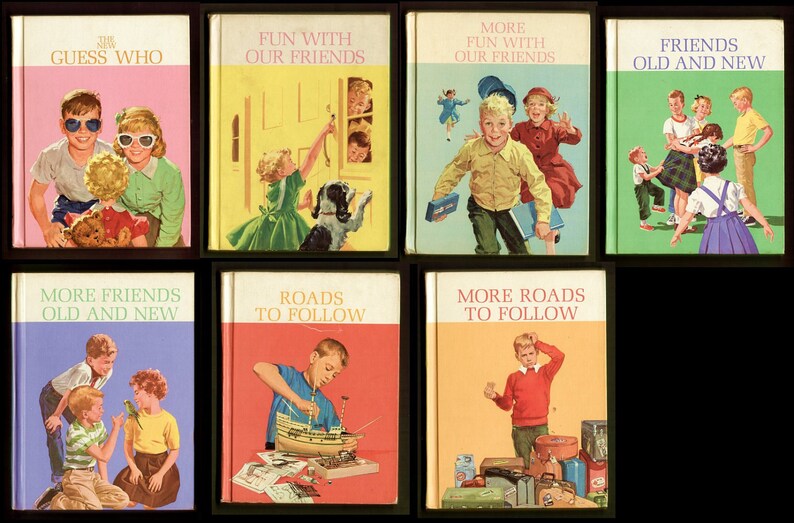 1960s Dick and Jane COLLECTION Basic Readers SET of 9 BOOKS Etsy