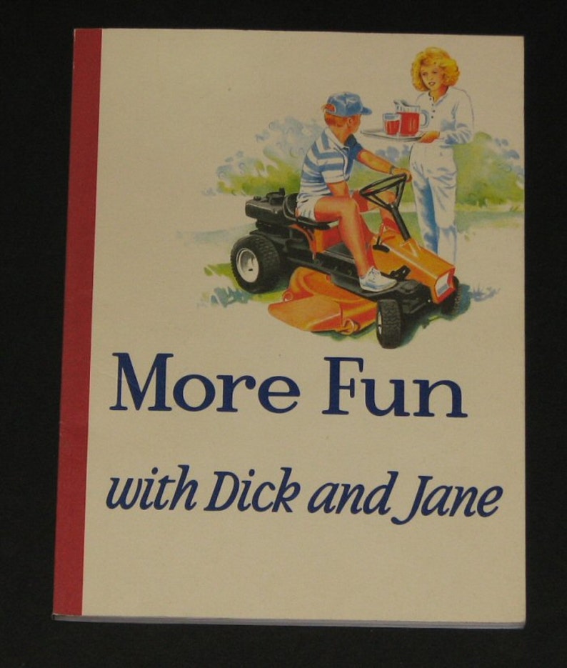 Funny dick and jane prints, naked little boy in the car