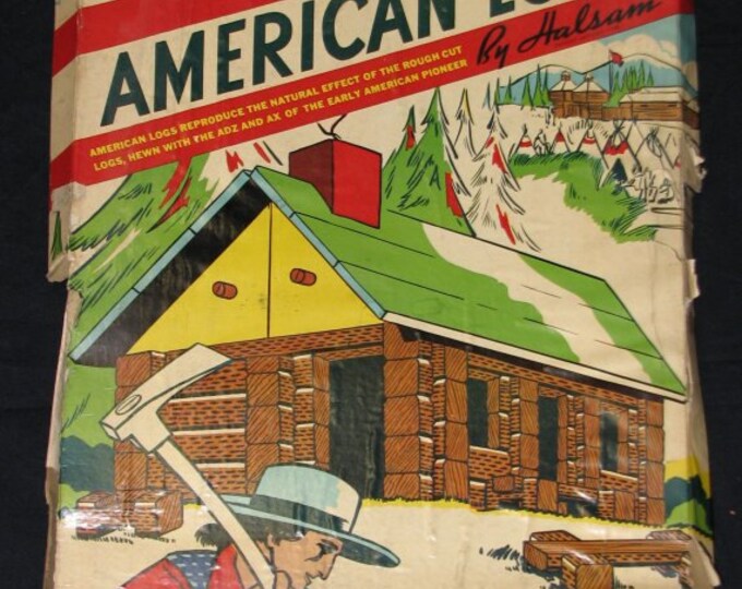 1950s American Logs by Halsam Similar to Lincoln Logs 89 - Etsy