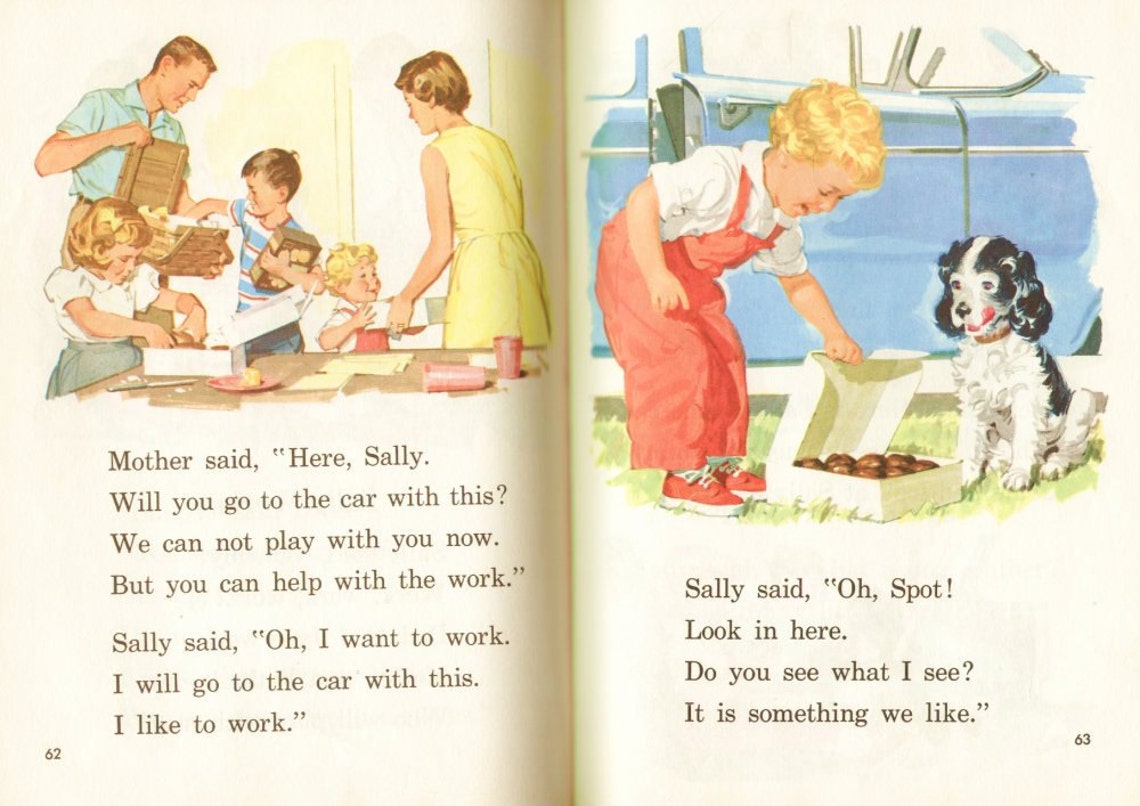 1960s Dick and Jane COLLECTION Basic Readers SET of 9 BOOKS Etsy