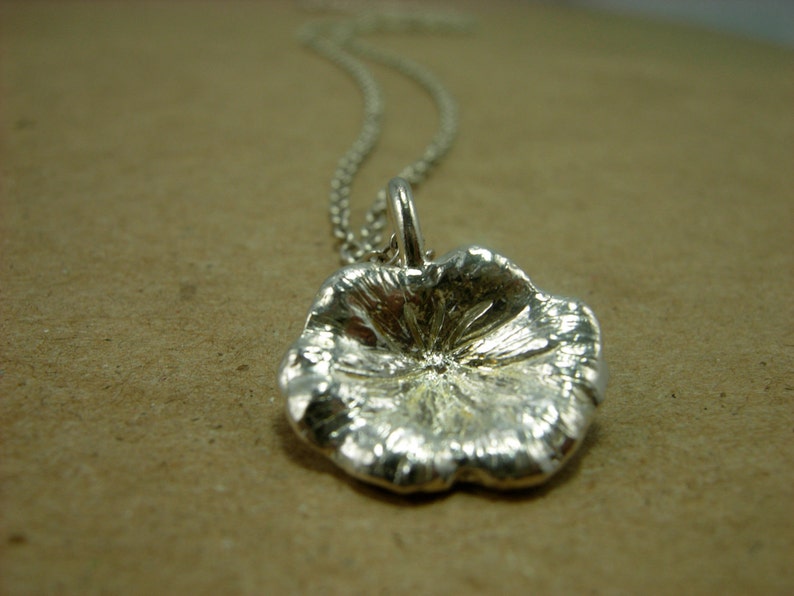 Lotus Leaf Pendant Necklace image 1