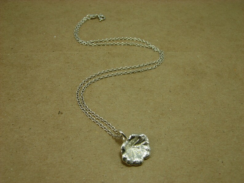 Lotus Leaf Pendant Necklace image 2