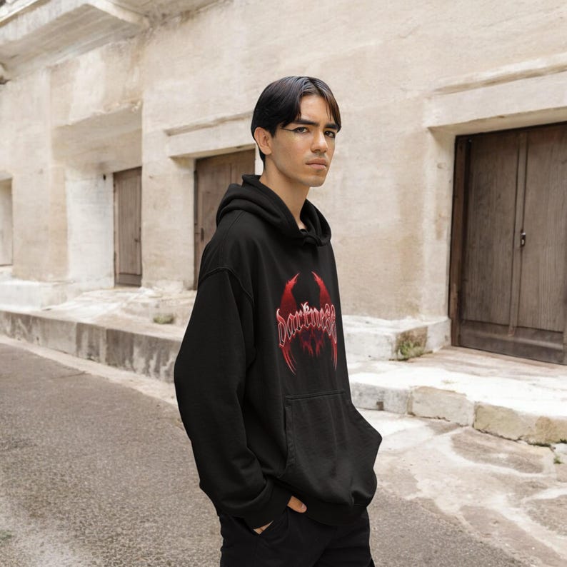 Evil Eye Patterned Dark Gothic Hip Hop Hoodie main image 0