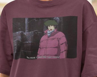 Camiseta de anime vintage de los 90: camiseta retro de manga, para amantes del anime de los 90, camiseta "Pase lo que pase", camiseta unisex con gráficos de anime