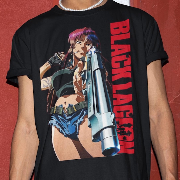 Unisex Black Lagoon Anime Shirt, 90s Anime TShirt, Revy Manga Shirt, Waifu GIFT Shirt, Balalaika, Japanese Anime Black Lagoon Unisex T-Shirt