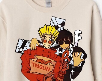 Unisex, Anime Sweater, 90s Anime Vintage Sweater, Otaku Ropa Japanese Love and Piece Anime Tee, Funny Manga, Anime Gift Lovers Sweatshirt