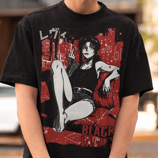 Unisex Black Lagoon Anime Shirt, 90s Anime TShirt, Revy Manga Shirt, Waifu GIFT Shirt, Balalaika, Japanese Anime Black Lagoon Unisex T-Shirt
