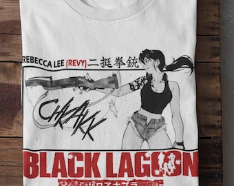 Unisex Black Lagoon Anime Shirt, 90s Anime TShirt, Revy Manga Shirt, Waifu GIFT Shirt, Balalaika, Japanese Anime Black Lagoon Unisex T-Shirt