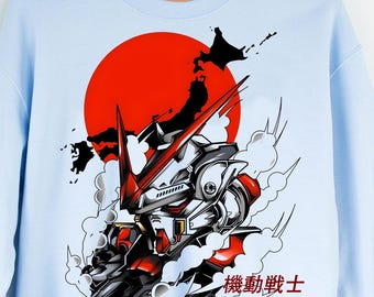 Unisex, Gundam Sweater, 90s Anime Shirt, Vintage Shirt, Robot Anime Lovers Tee, Anime Japanese Manga Tshirt, Retro Gundam Anime Sweatshirt