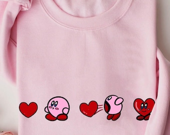 Unisex Cute Anime Game Sweatshirt, Adorable Retro Video Gaming Tee Kawaii Pastel Graphic Shirt, Japanese Gamer Aesthetic Player Gift Sweater