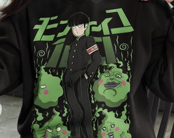 Unisex, Mob Psyhco 100 Sweater, PsychoHelmet Anime, Funny Shigeo Tired 100, Japanese Anime Otaku GIFT, Psycho Manga, Psyhco 100 Sweatshirt