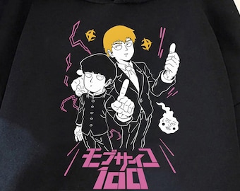 Unisex, Mob Psyhco 100 Hoodie, PsychoHelmet Anime Hooded, Funny Shigeo Doodles Japanese Anime Otaku GIFT, Psycho Manga, Psyhco 100 Hoodie