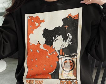 Suéter vintage de anime de los 90: camiseta retro de manga, regalo para amantes del anime de los 90, camiseta "What's Happens", sudadera unisex con gráficos de anime