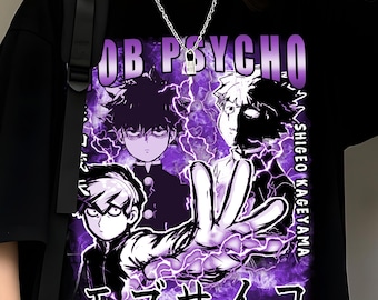 Unisex, Mob Psyhco 100 Shirt, PsychoHelmet Anime Shirt, Funny Shigeo Japanese Anime Otaku GIFT Tee, Psycho Manga, Psyhco 100 Tshirt