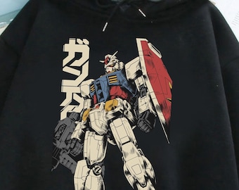 Unisex, Gundam Hoodie, 90s Anime Shirt, Vintage Shirt, Robot Anime Lovers, Anime Sweater, Japanese Manga Tshirt, Retro Gundam Anime Hoodie