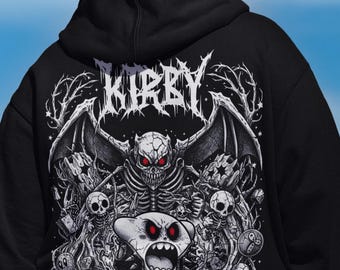 Sudadera unisex con capucha de anime, adorable camiseta retro de videojuegos, estética japonesa de gamer con gráficos de death metal, ideal como regalo para jugadores.