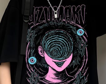 90s Anime Manga Creepy Girl Shirt: Tomie Anime Horror Shirt, Japanese Dark Anime T-Shirt, Girl Eyes Shirt, Gothic Manga Horror Unisex shirt