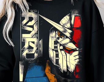 Unisex, Gundam Sweater, 90s Anime Shirt, Vintage Shirt, Robot Anime Lovers, Anime shirt, Japanese Manga Shirt, Retro Gundam Anime Sweatshirt