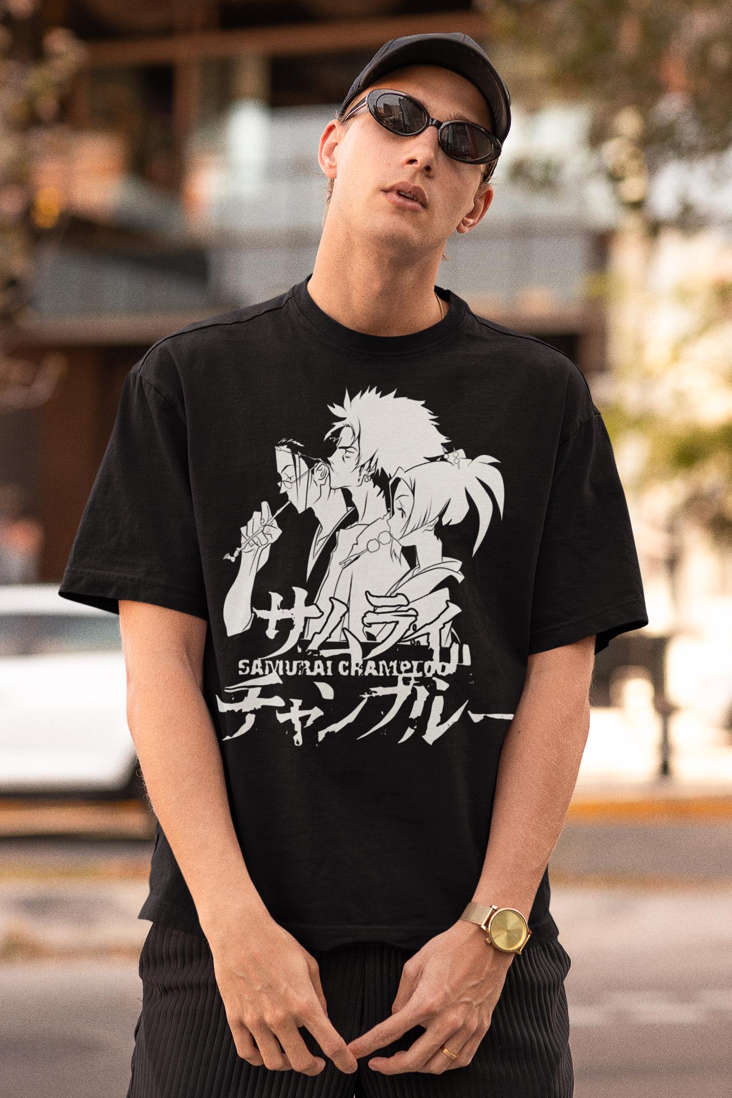 Unisex, Samurai Champloo Anime Shirt: Sunflower Samurai, Jin