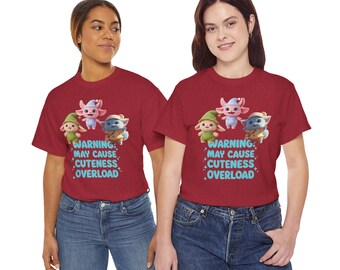 Camiseta unisex "Sobrecarga de ternura": Criaturas fantásticas y caprichosas