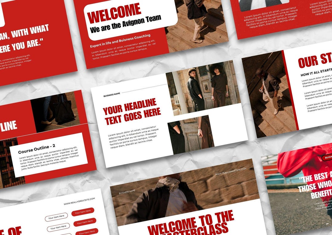 Masterclass Slide Template | Professional Canva Presentation | Digital ...