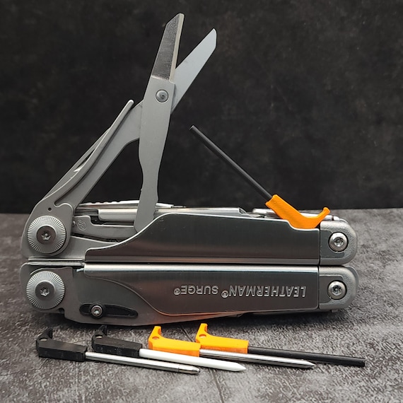 Ferrocerium Rod, Tweezers, Pen, Toothpick, Scribe tool for Leatherman Surge