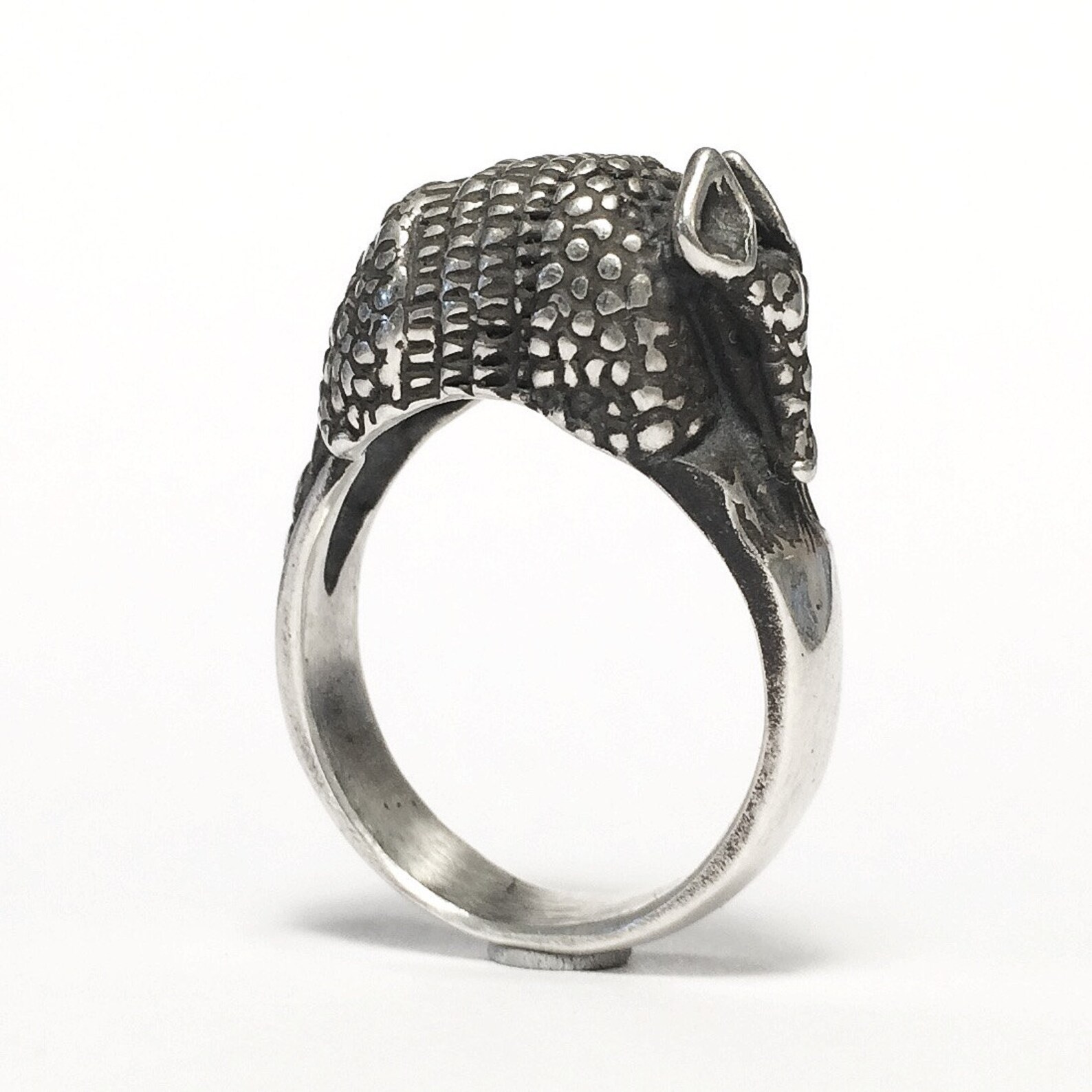 Armadillo Ring Animal Jewelry Sterling Silver Handmade Etsy