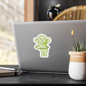 Decalques de vinil recortados com figura Smiski, adesivos para laptop, personagens fofos de desenho animado, decalques kawaii, decalques para carros, adesivos para garrafas de água, diário