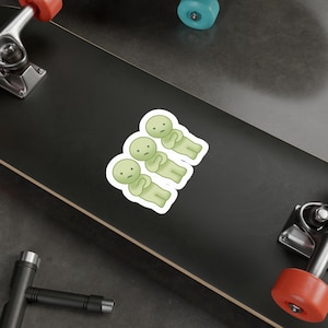 Conjunto de adesivos de vinil, design de figura fofa de Smiski, decalque para laptop, decalque para carro, adesivo para garrafa de água, decalque para janela, adesivo para diário
