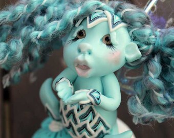 Ragdoll cupcake fairy fae fairie faerie troll gnome miniature figurine