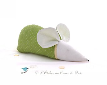 Birth gift, baby girl birth, baby boy birth, unisex birth gift, green baby decor, baby girl decor, baby boy decor, green mouse,